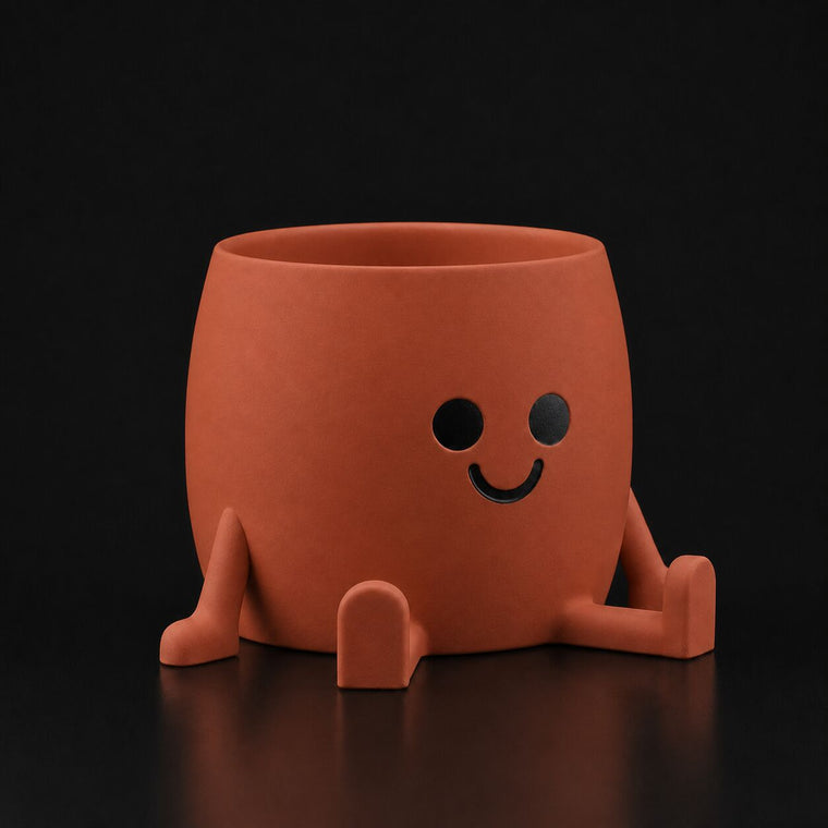 Happy Planter Brown