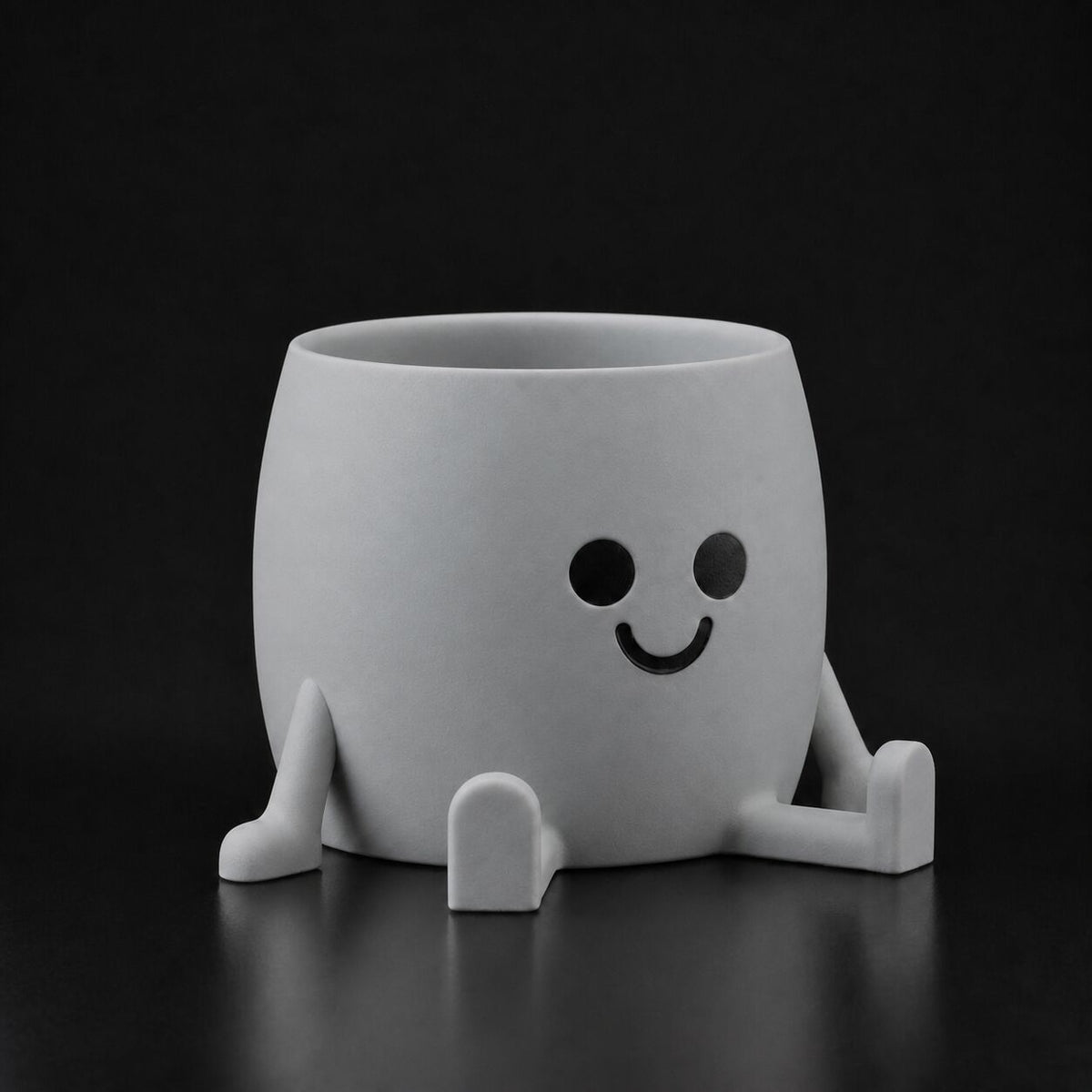 Happy Planter Gray