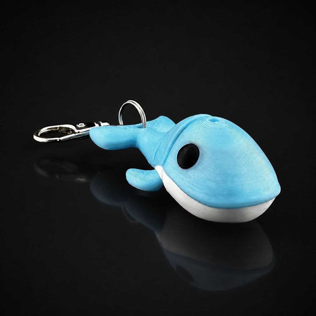 Happy whale keychain keychain
