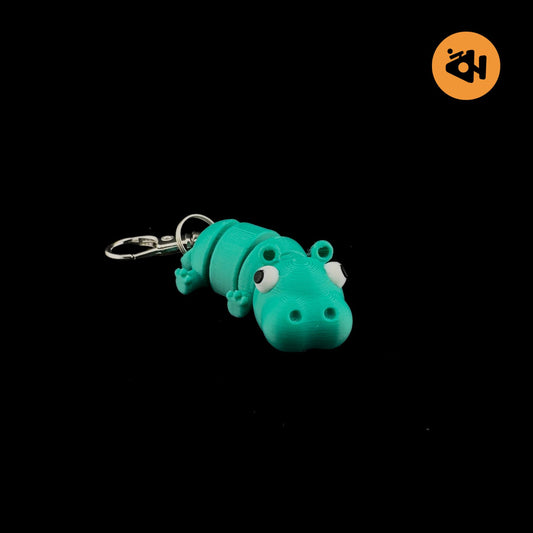 Hippopotamus keychain