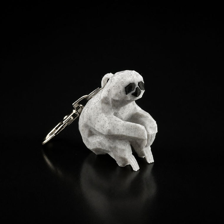 Marble sloth keychain keychain