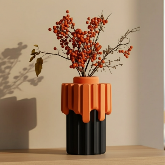 Molten Vase - 3D Printed Beauty for Bold Home Decor