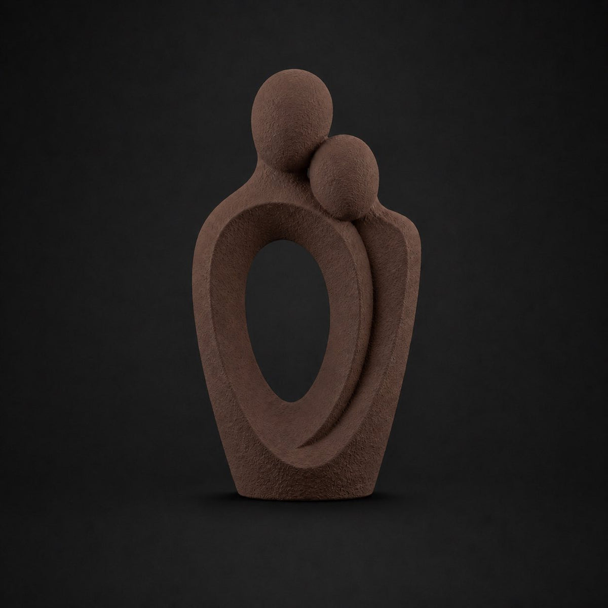 Mon Ami Sculpture in Cocoa Brown