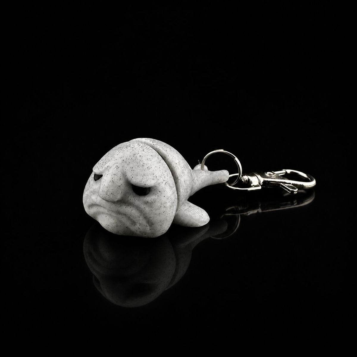 Moody fish keychain keychain