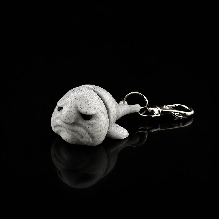Moody fish keychain keychain