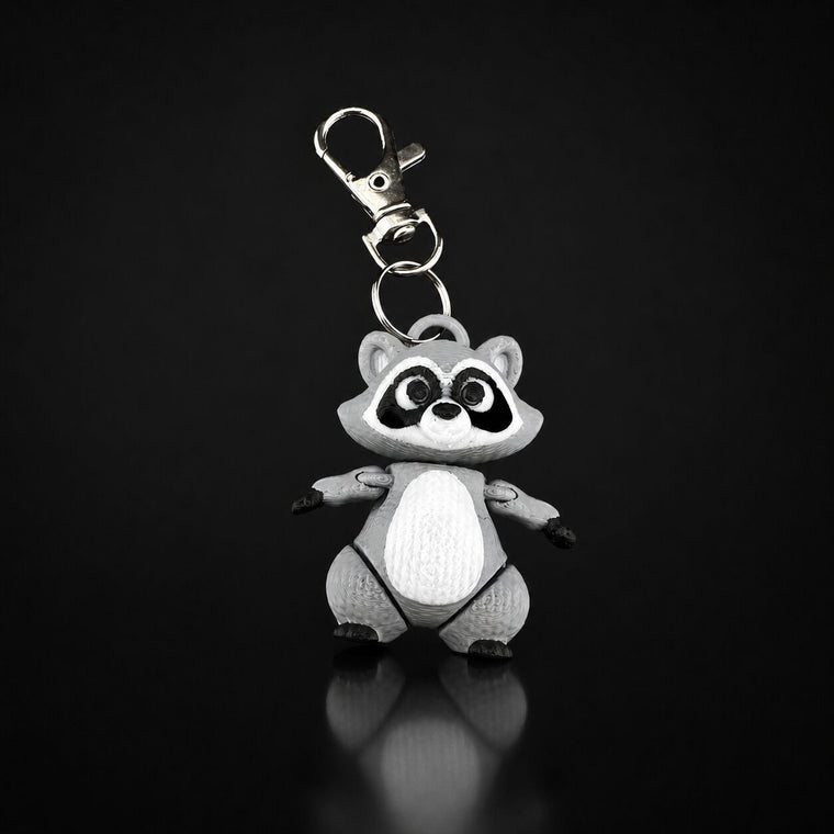 Raccoon keychain keychain