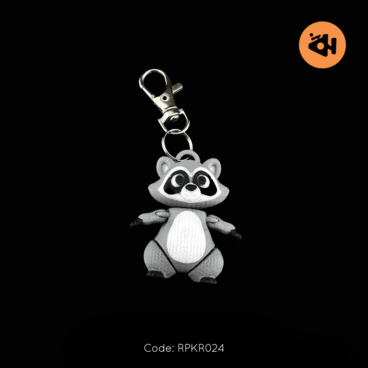 Raccoon keychain