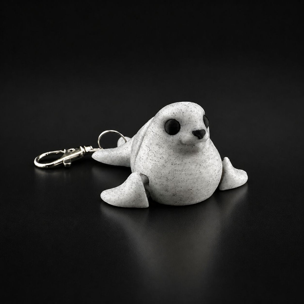 Seal pup keychain