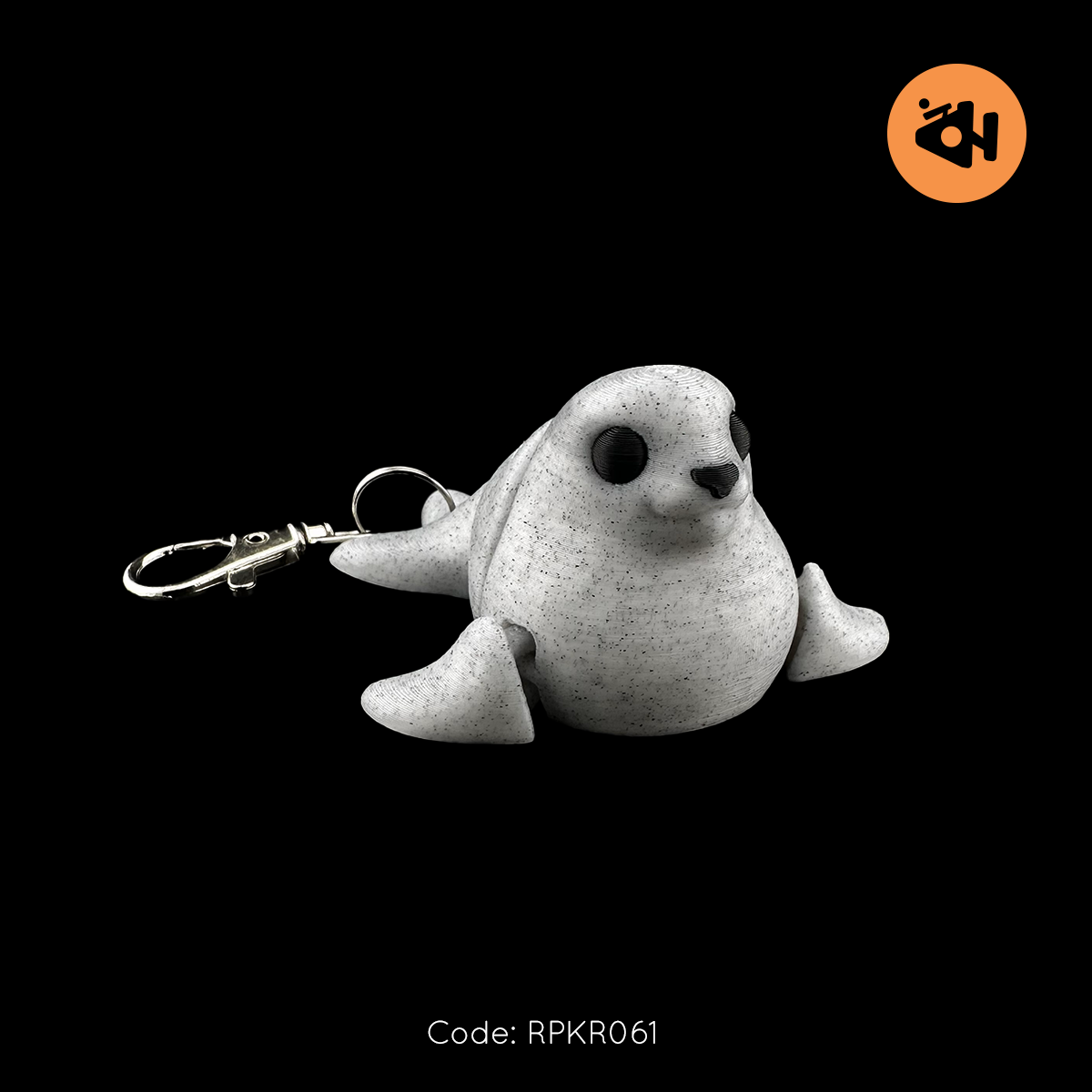 Seal pup keychain