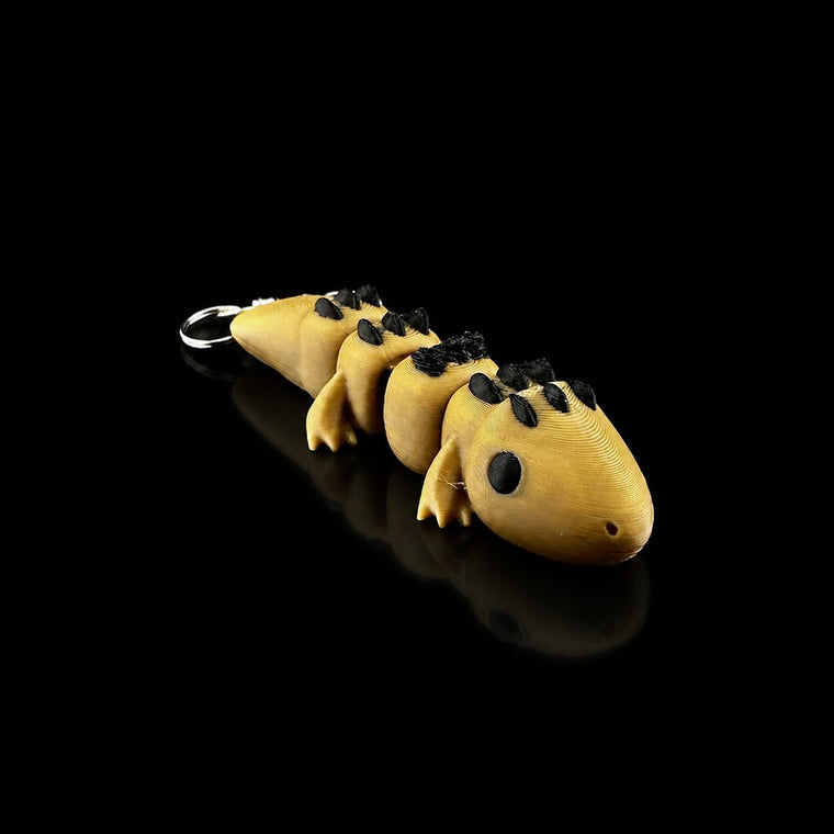 Shingleback lizard keychain