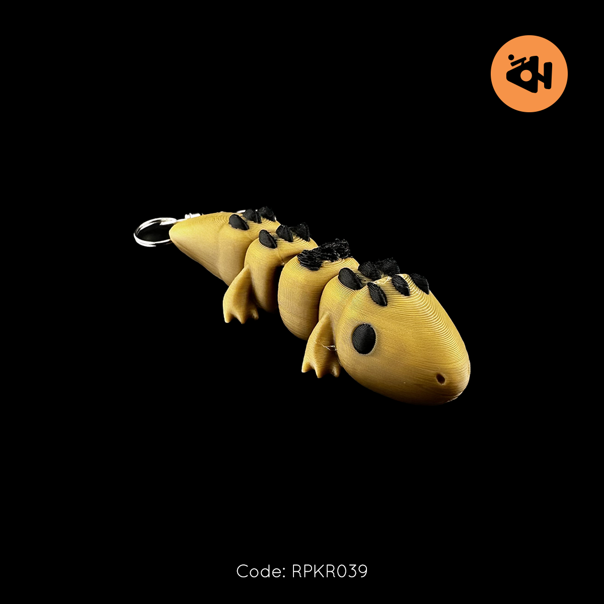 Shingleback lizard keychain