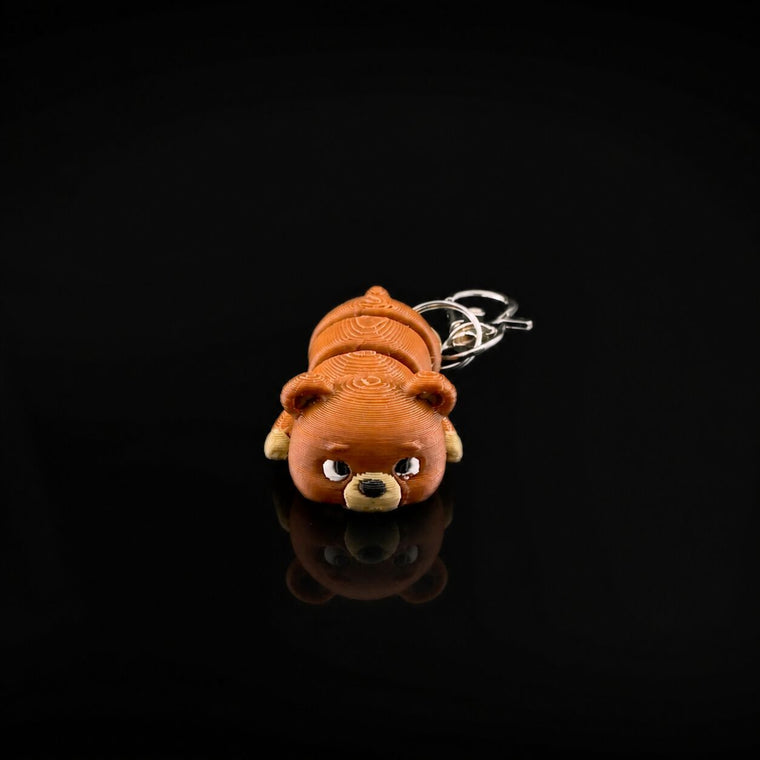 Sleepy Bear keychain
