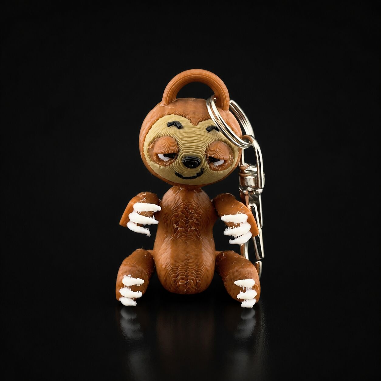 Sleepy sloth keychain keychain