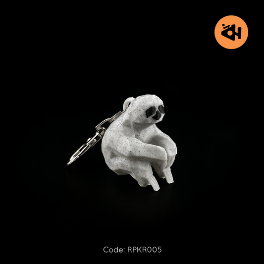 Marble sloth keychain