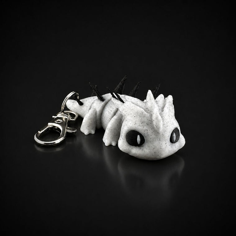 Spiky dragon keychain keychain
