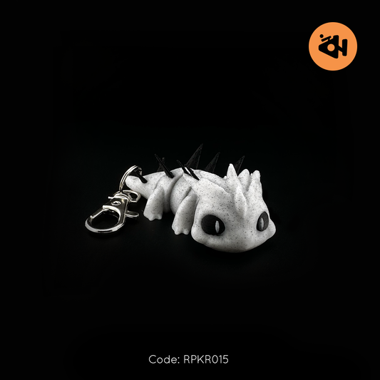 Spiky dragon keychain