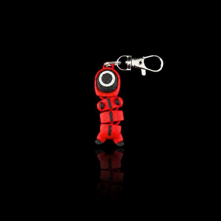 Squid game circle soldier keychain