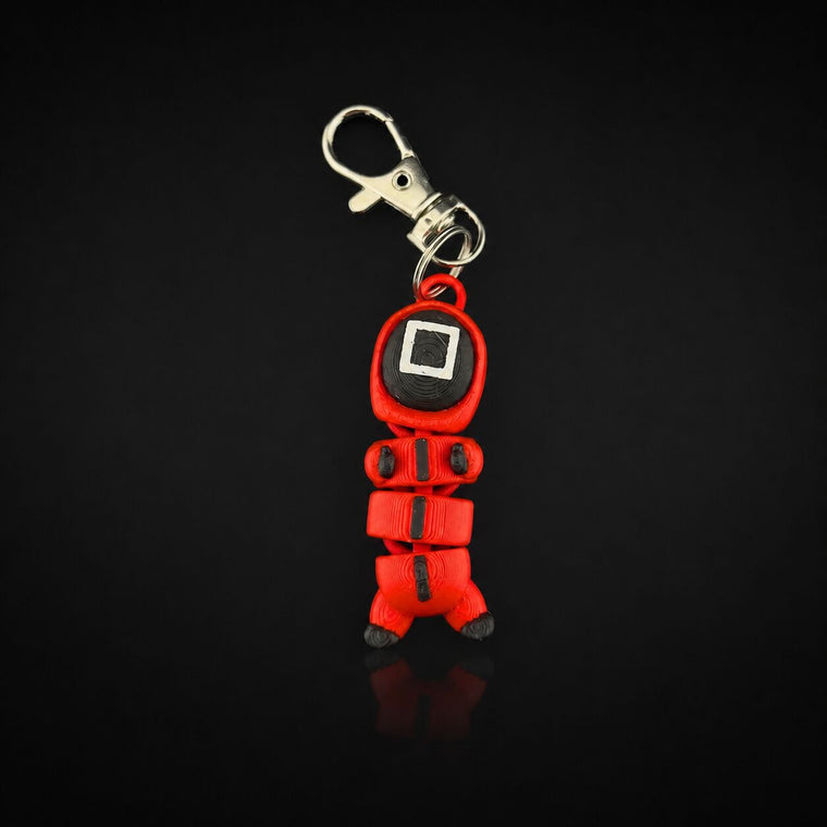 Squid game square soldier keychain