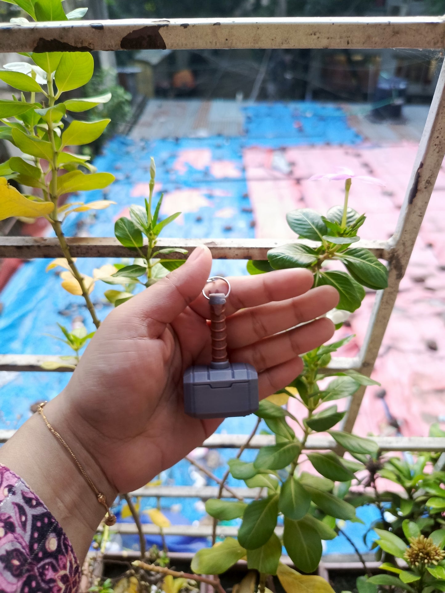 Thor hammer keychain