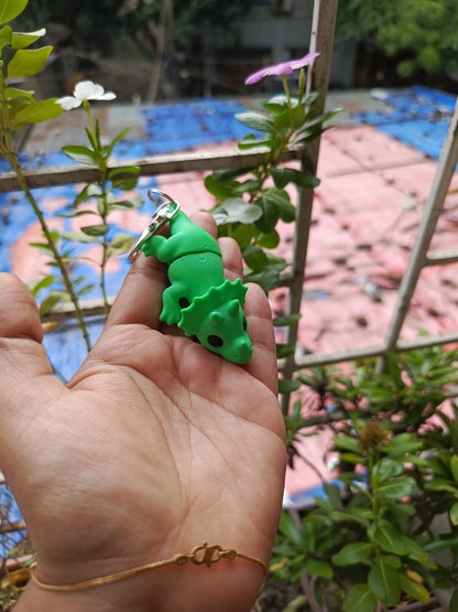 Triceratops Keychain