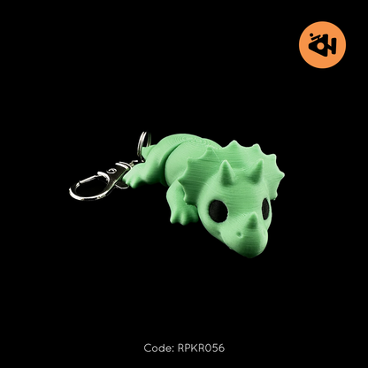 Triceratops Keychain