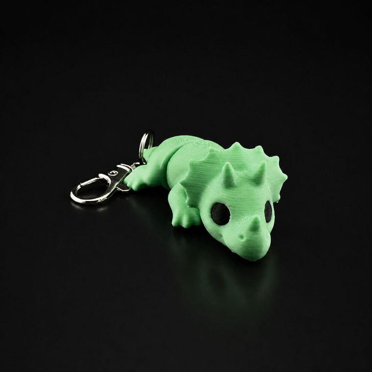 Triceratops Keychain