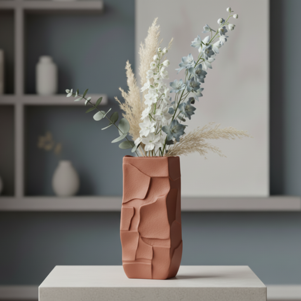 Clay Textured Vase (Only vase)