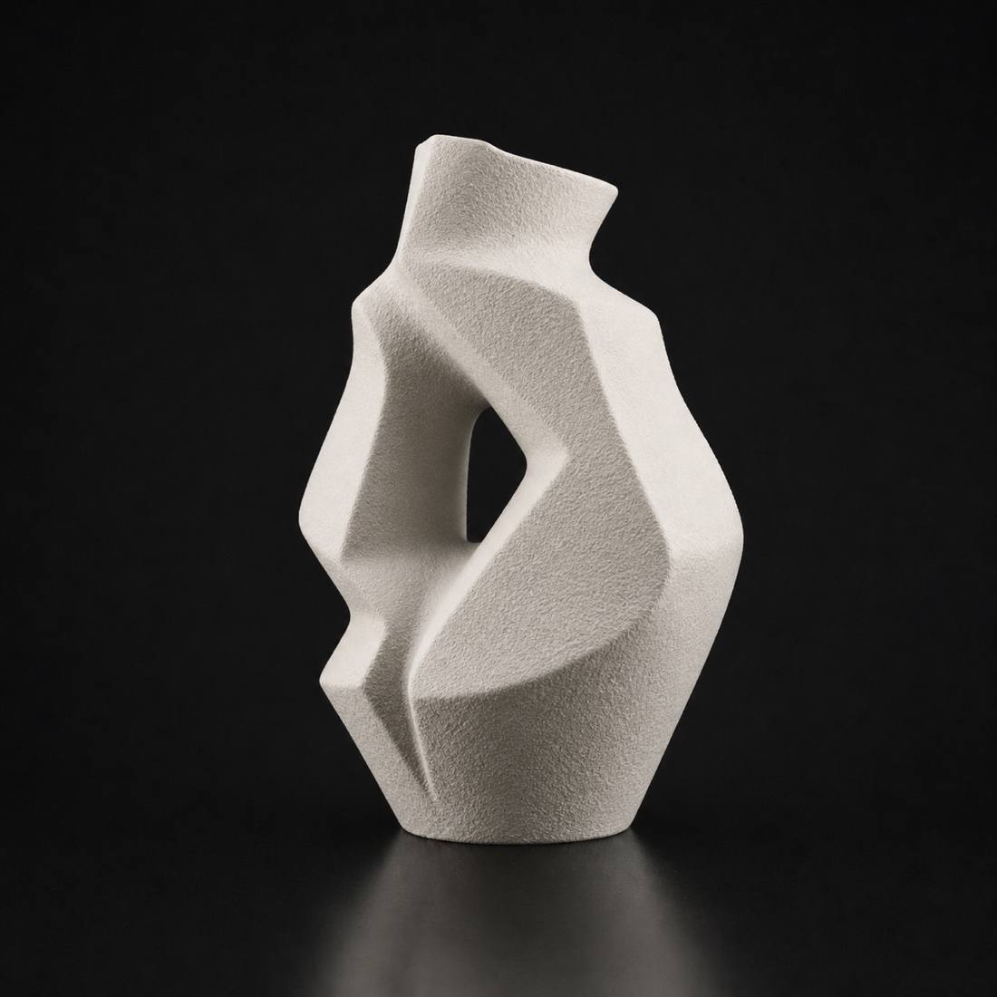 Abstract Decor Bone White