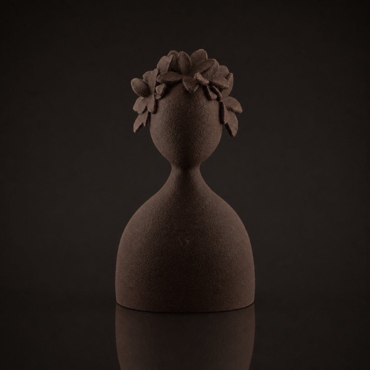 Abstract Flora Cocoa Brown