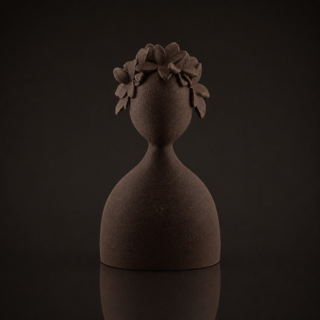 Abstract Flora Cocoa Brown