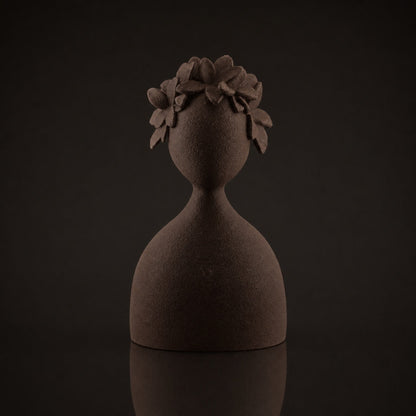 Abstract Flora Cocoa Brown