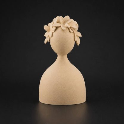 Abstract Flora Desert Tan