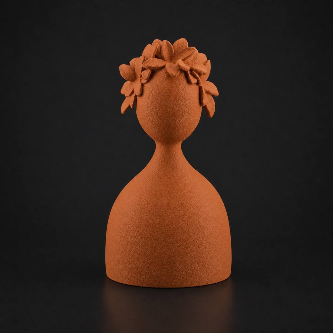 Abstract Flora Terracotta