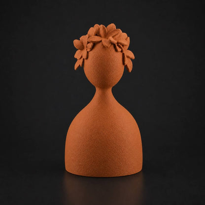 Abstract Flora Terracotta