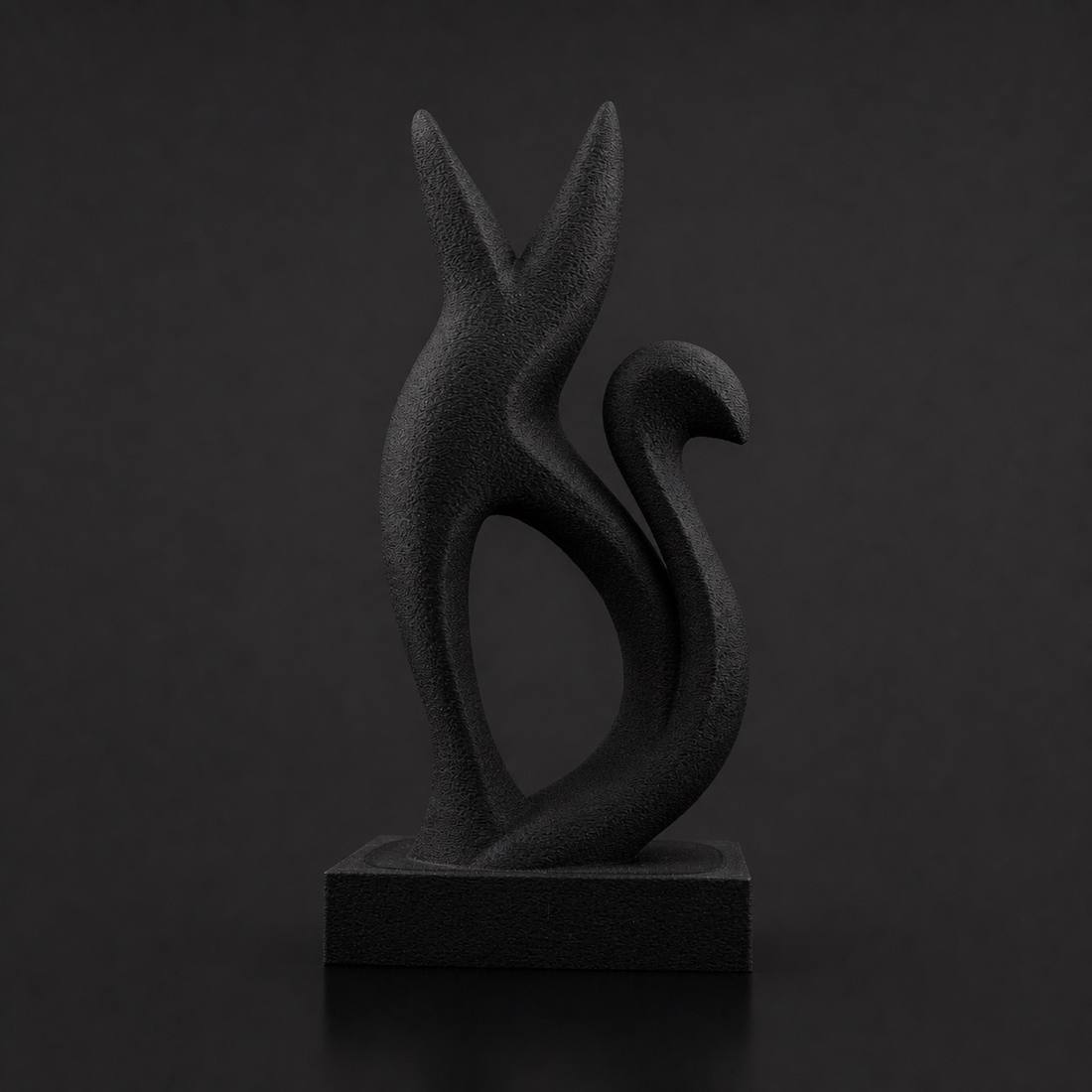 Abstract Fox in Black