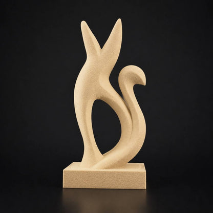 Abstract Fox in Desert Tan