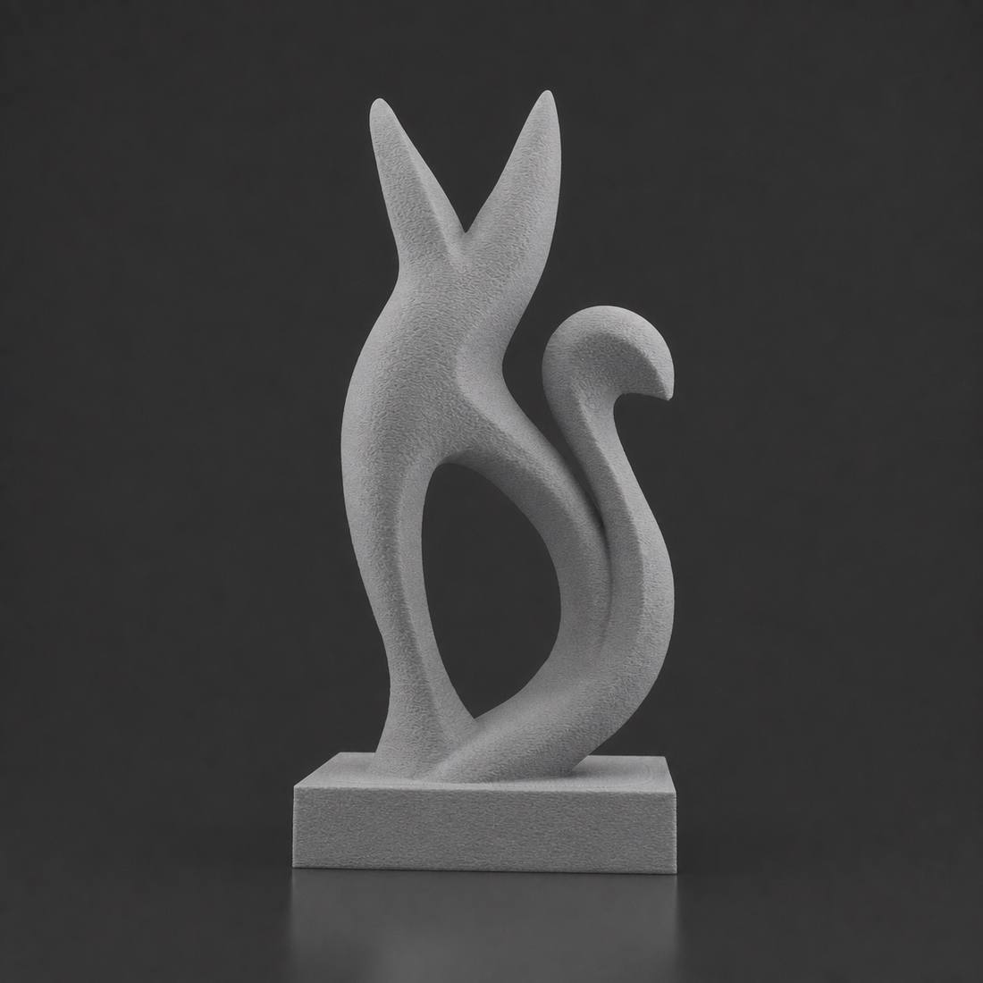 Abstract Fox in Gray