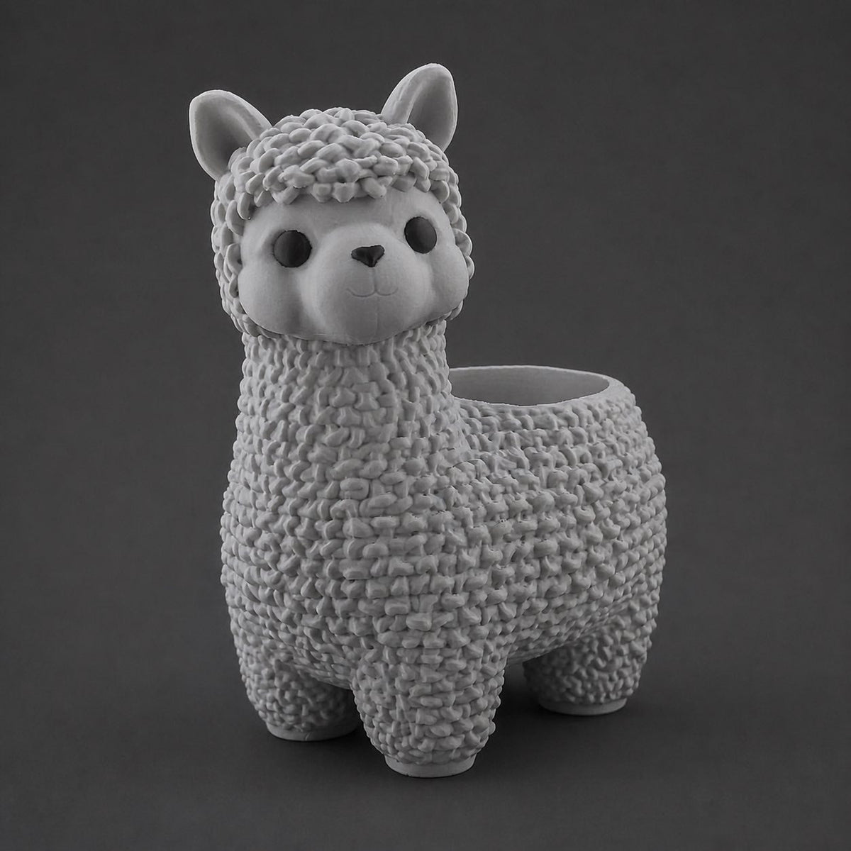 Alpaca Pen Holder in Gray