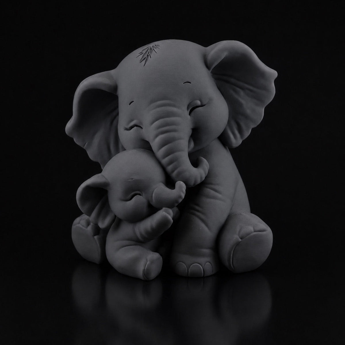 Baby Elephant Hug Sculpture