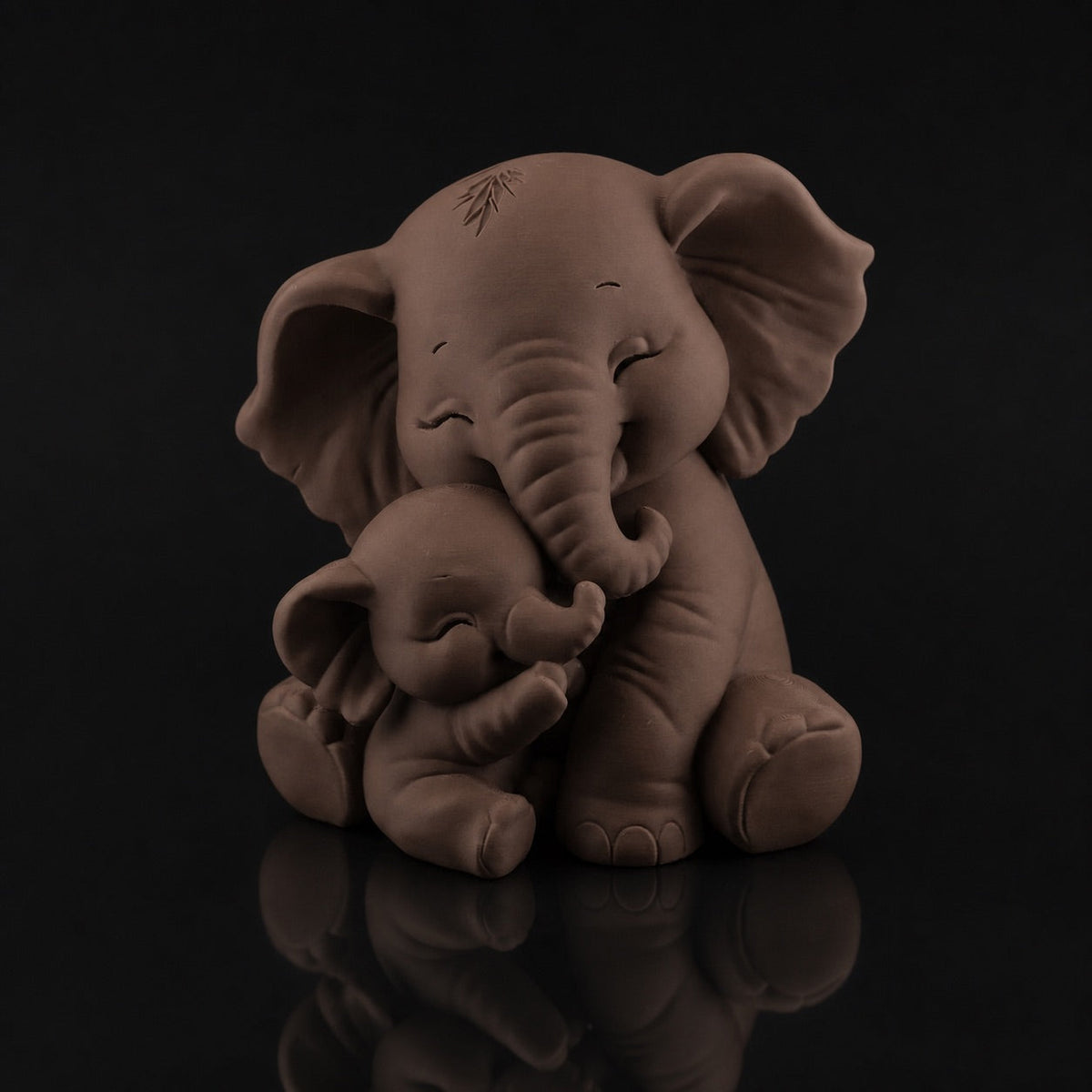 Baby Elephant Hug Sculpture