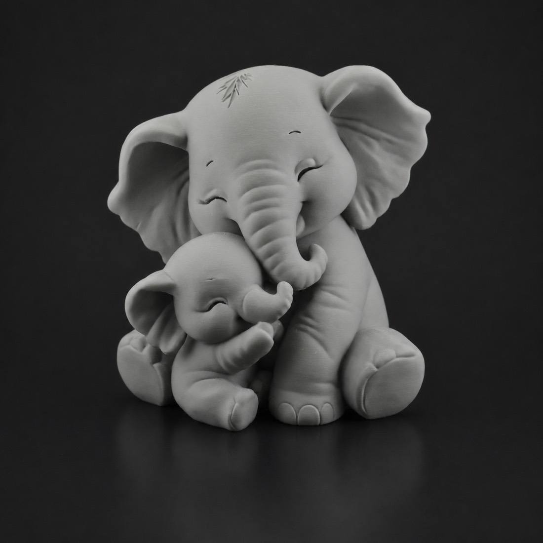 Baby Elephant Hug Sculpture