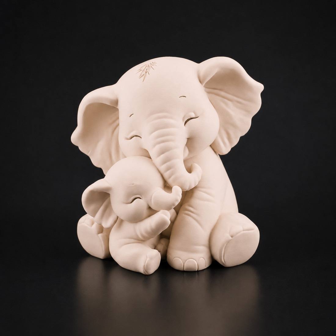 Baby Elephant Hug Sculpture