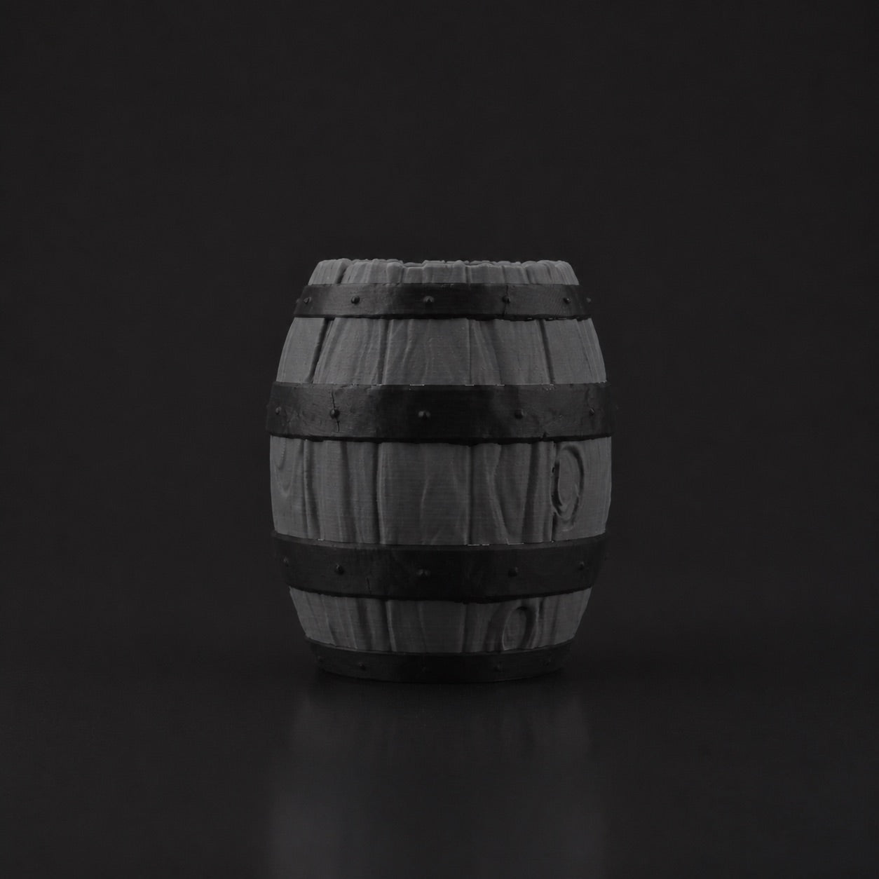 Barrel Pen Holder in Ashen Concrete finish