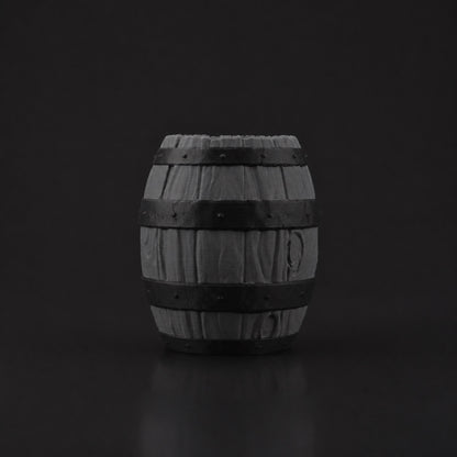Barrel Pen Holder in Ashen Concrete finish