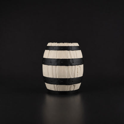 Barrel Pen Holder in Bone White finish
