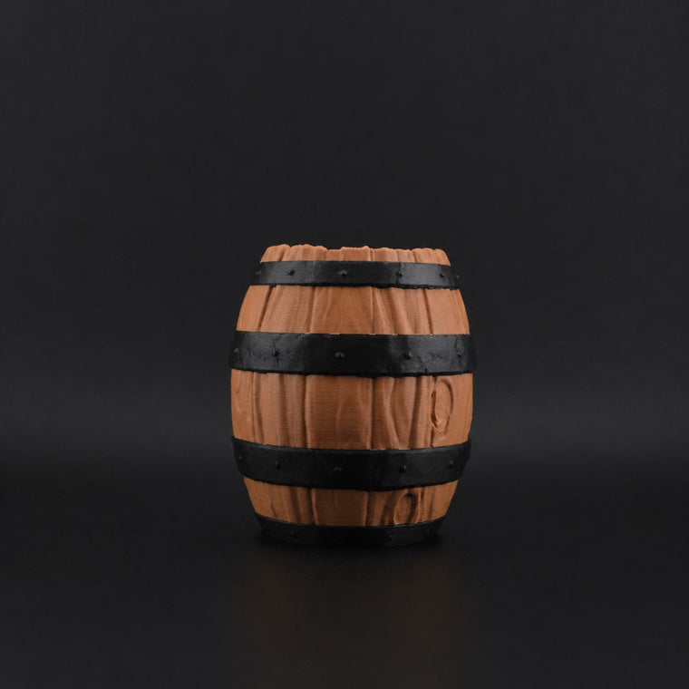 Barrel Pen Holder in Caramel