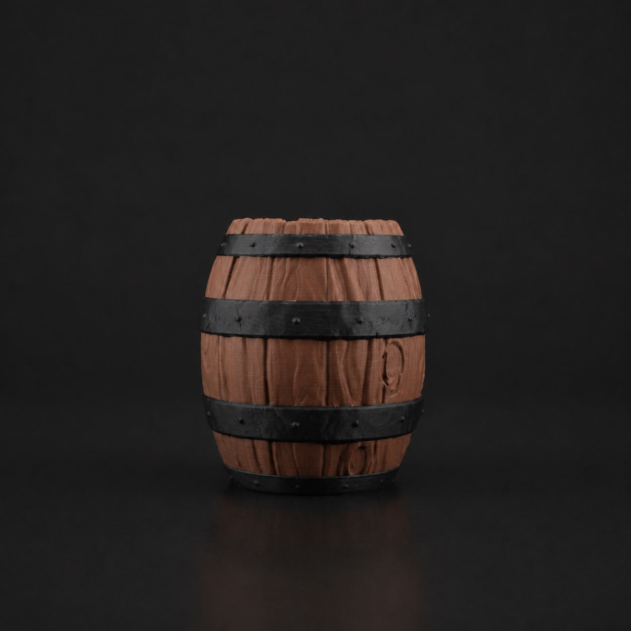 Barrel Pen Holder in Cocoa Brown finish