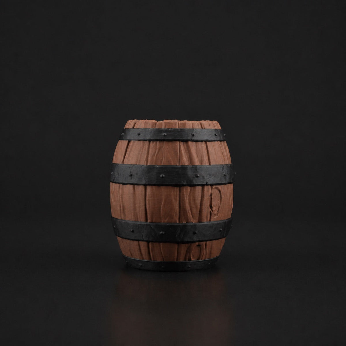 Barrel Pen Holder in Cocoa Brown