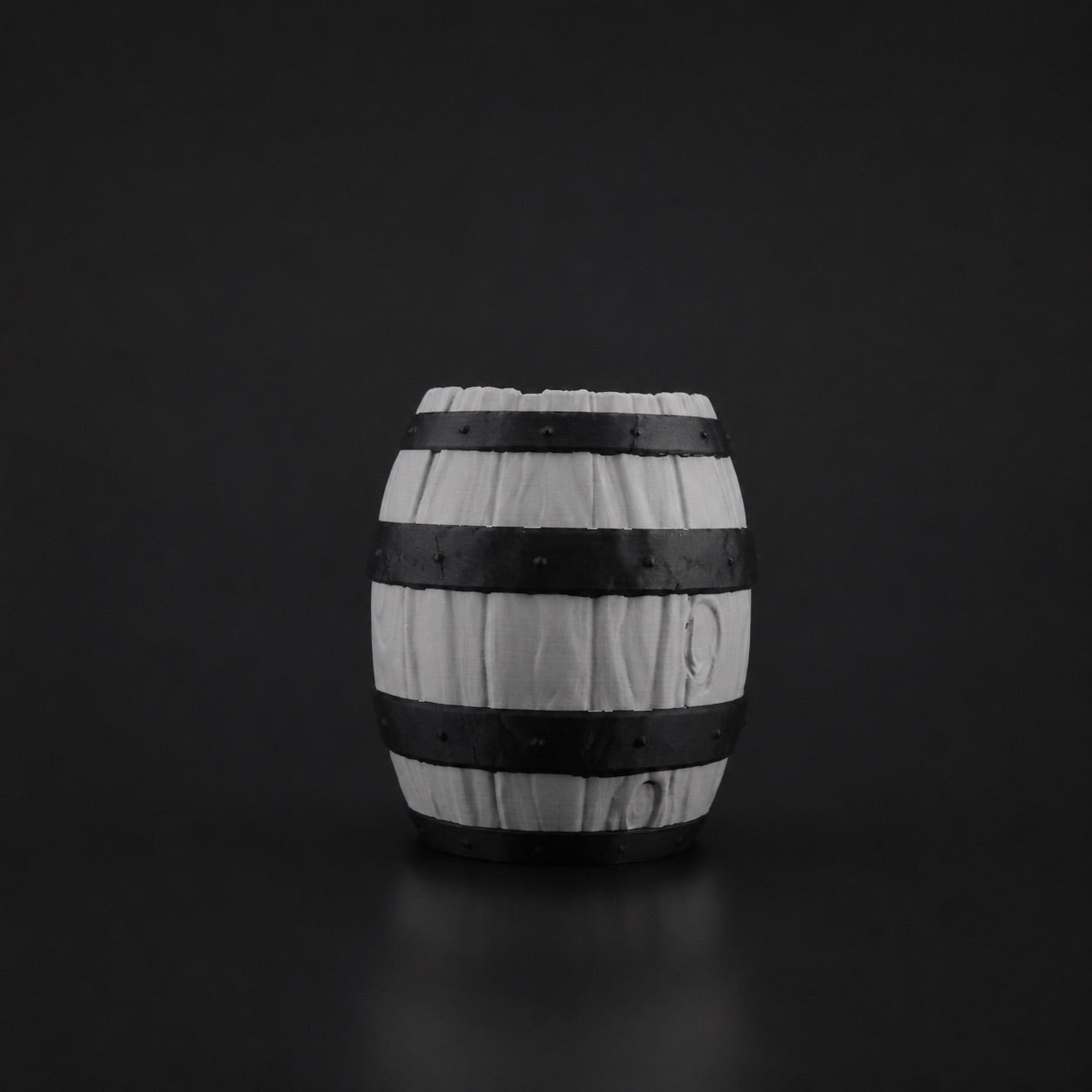 Barrel Pen Holder in Gray finish