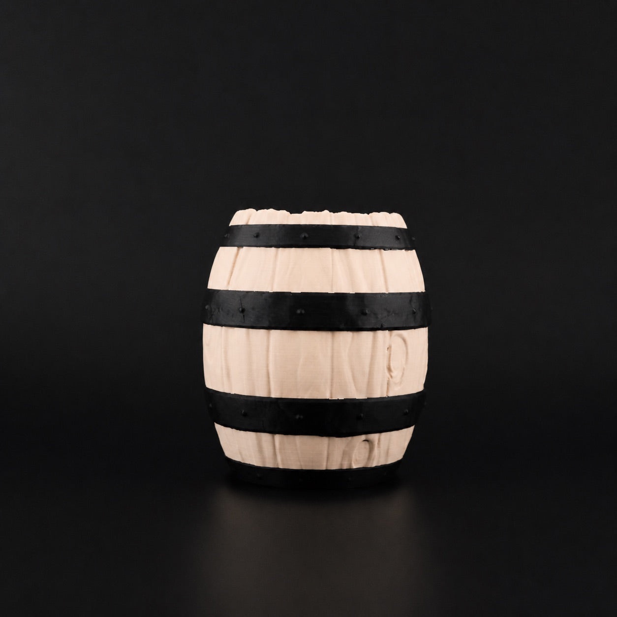 Barrel Pen Holder in Matte Beige finish